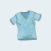 vnech-tee-blue-1.jpg V-hálsmál bolur