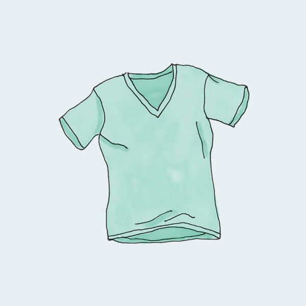 vnech-tee-green-1.jpg V-hálsmál bolur